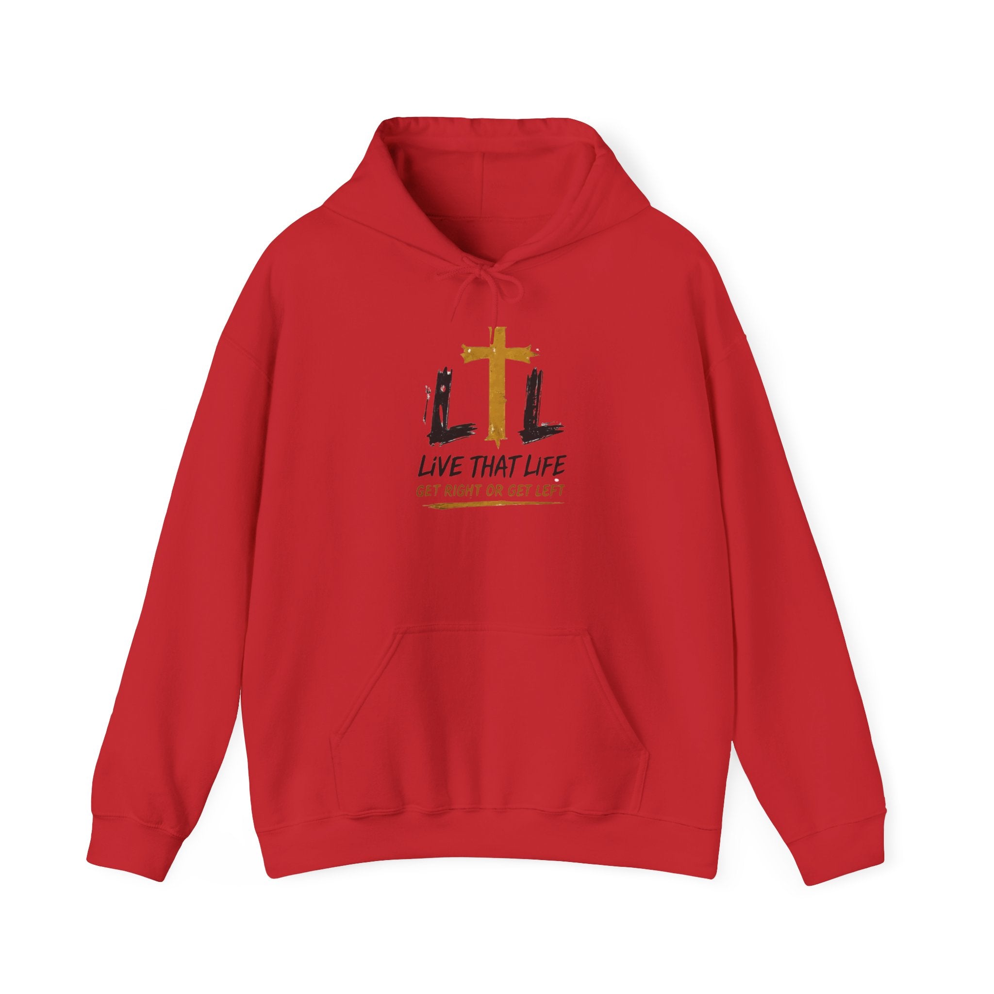 Live That Life Hoodie – Christian Cross LTL Inspirational Sweatshirt