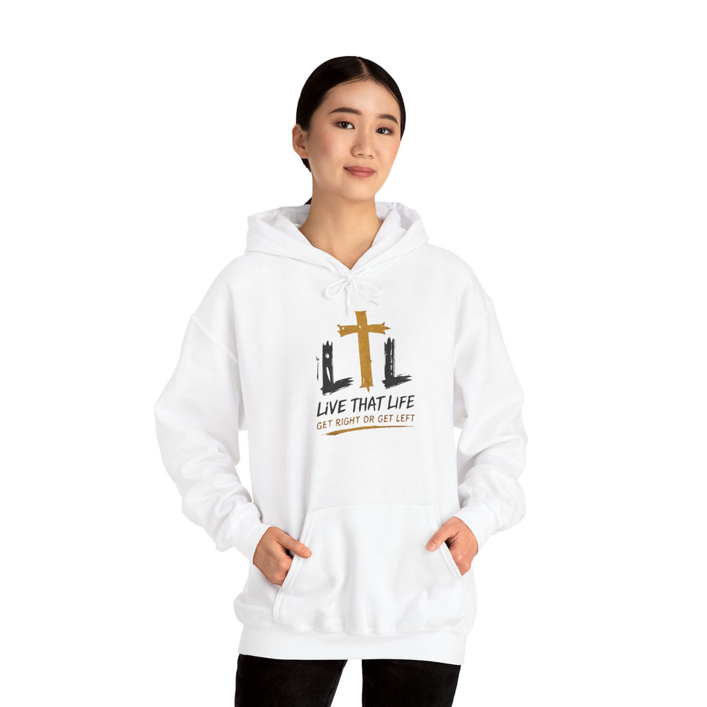 Live That Life Hoodie – Christian Cross LTL Inspirational Sweatshirt