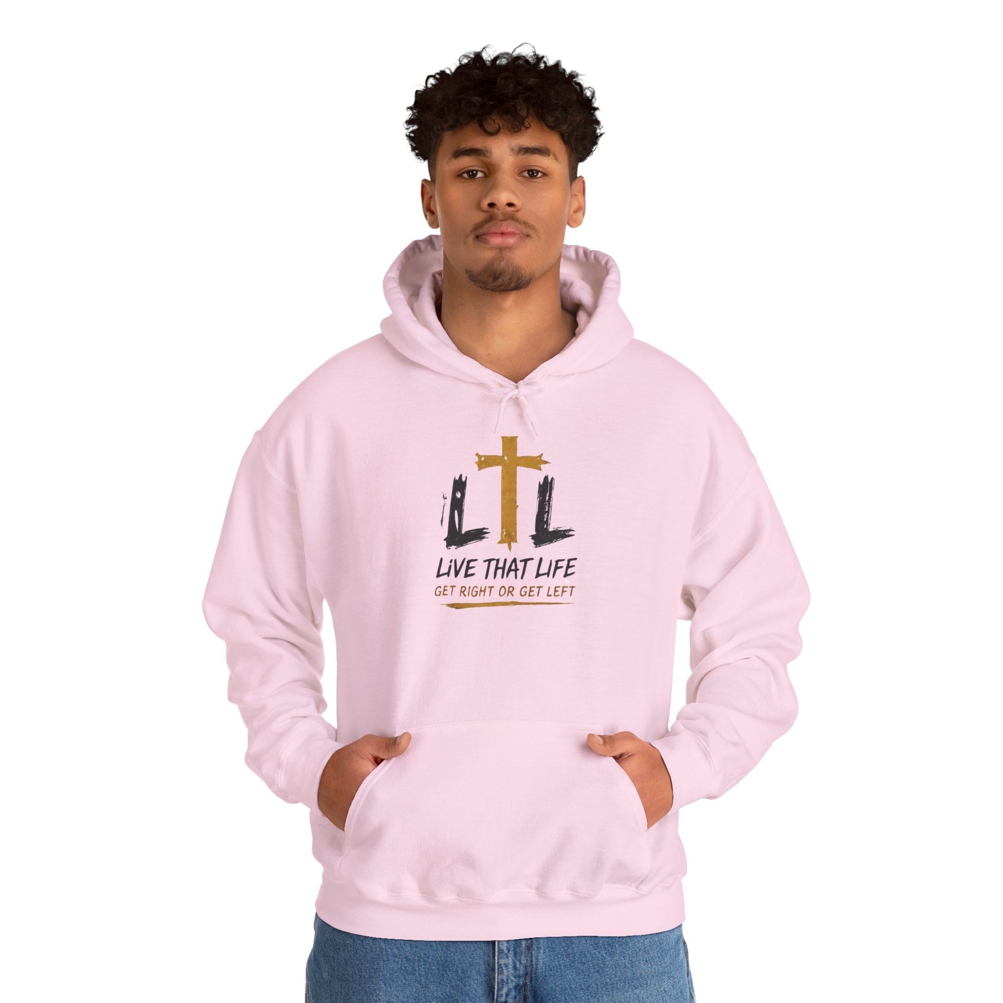 Live That Life Hoodie – Christian Cross LTL Inspirational Sweatshirt