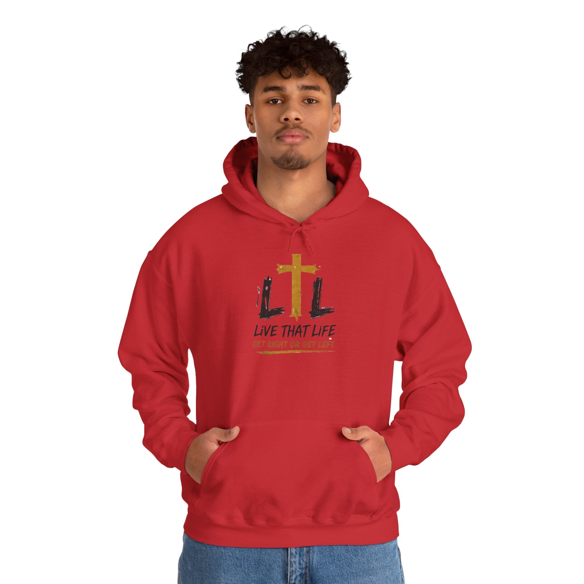 Live That Life Hoodie – Christian Cross LTL Inspirational Sweatshirt