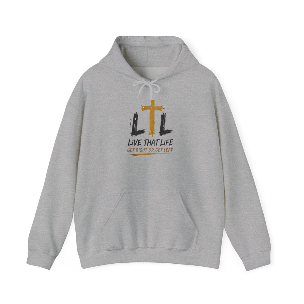 Live That Life Hoodie – Christian Cross LTL Inspirational Sweatshirt