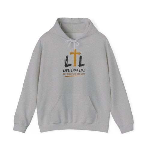 Live That Life Hoodie – Christian Cross LTL Inspirational Sweatshirt
