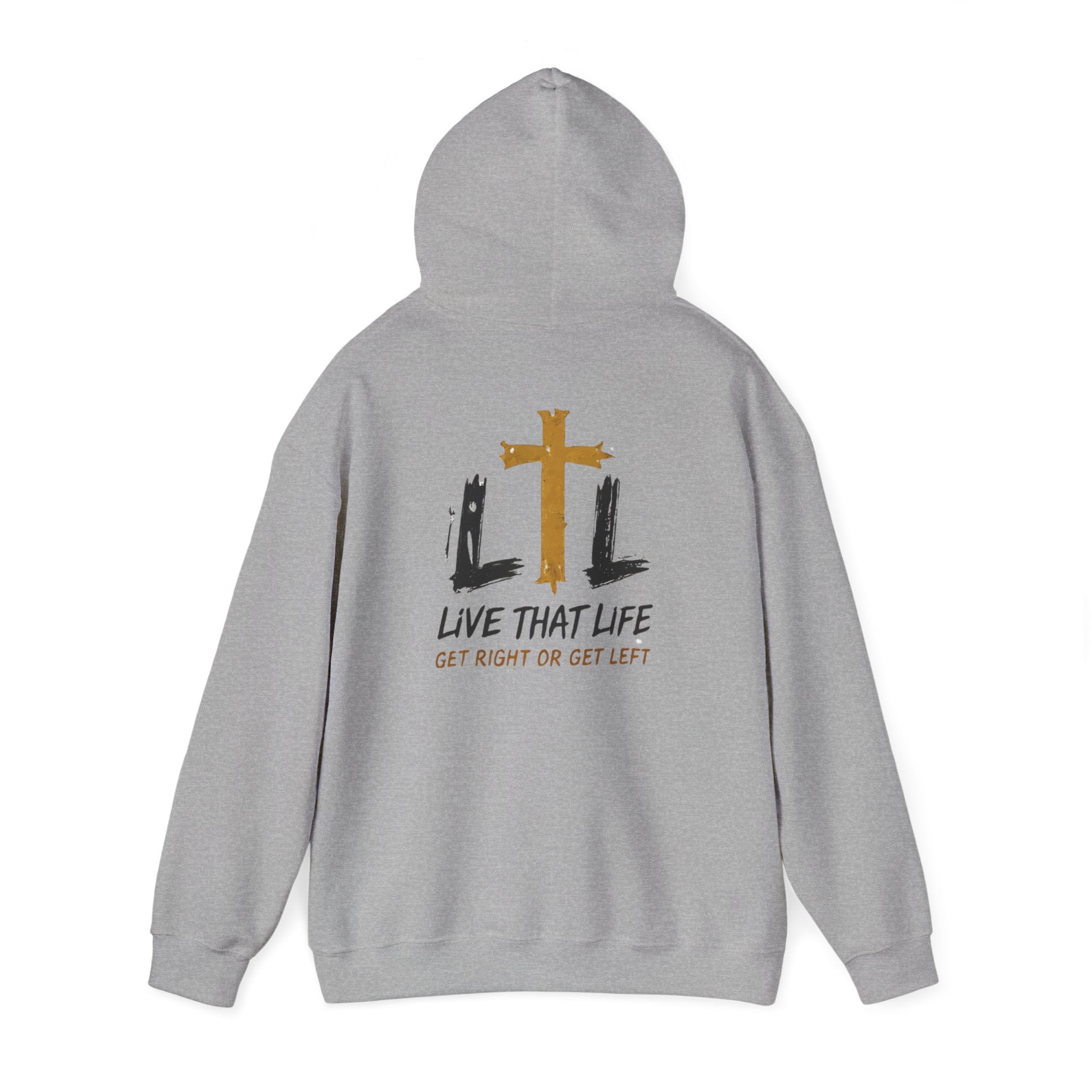 Live That Life Hoodie – Christian Cross LTL Inspirational Sweatshirt