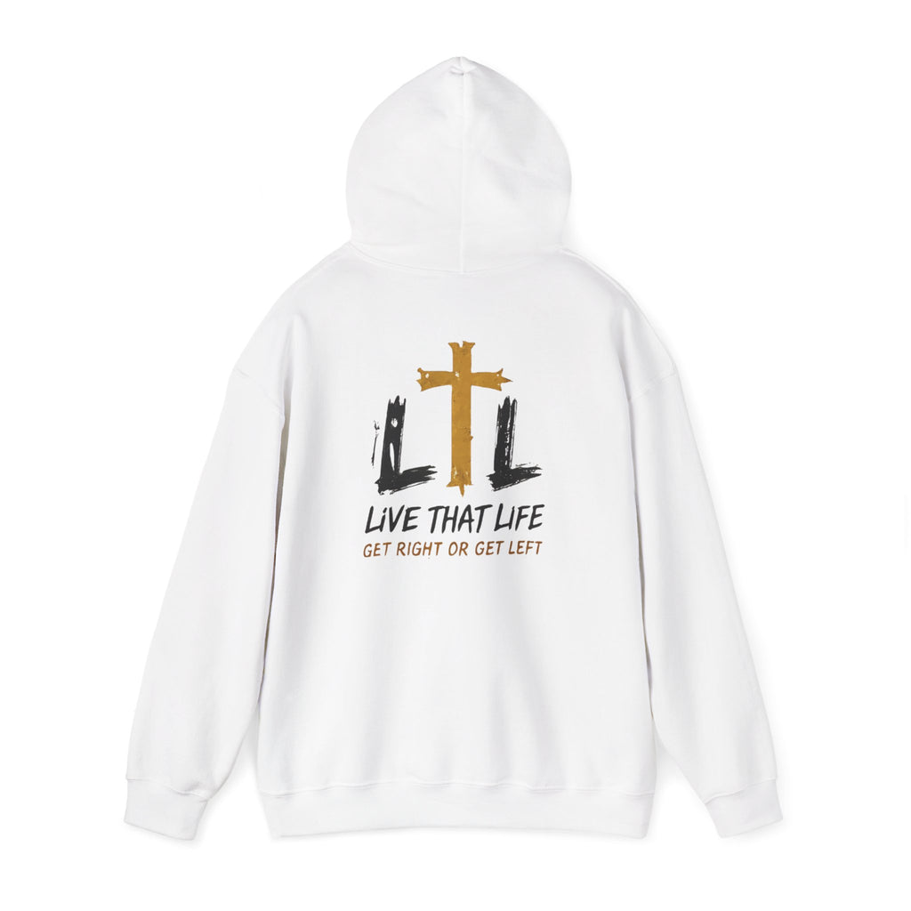 Live That Life Hoodie – Christian Cross LTL Inspirational Sweatshirt