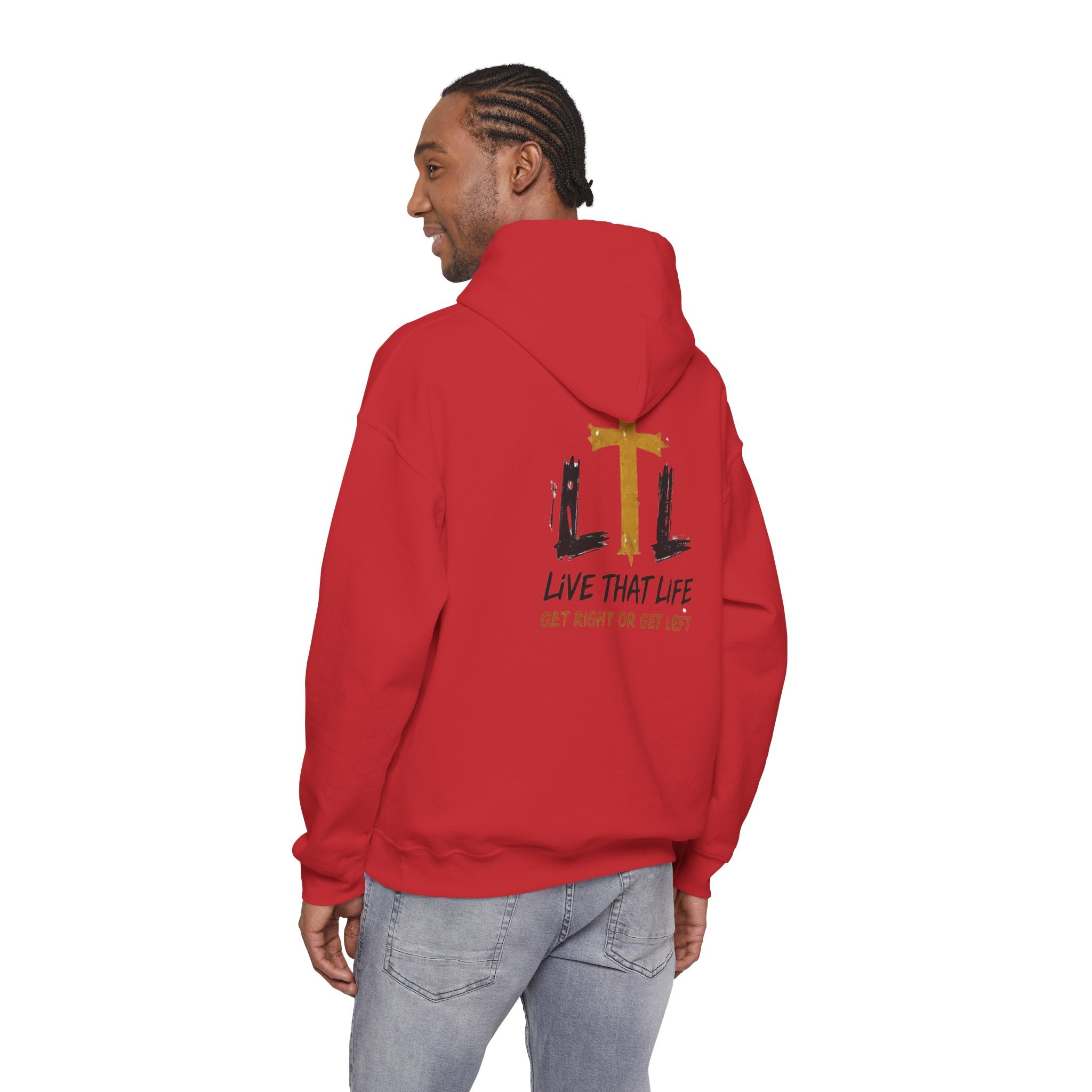 Live That Life Hoodie – Christian Cross LTL Inspirational Sweatshirt