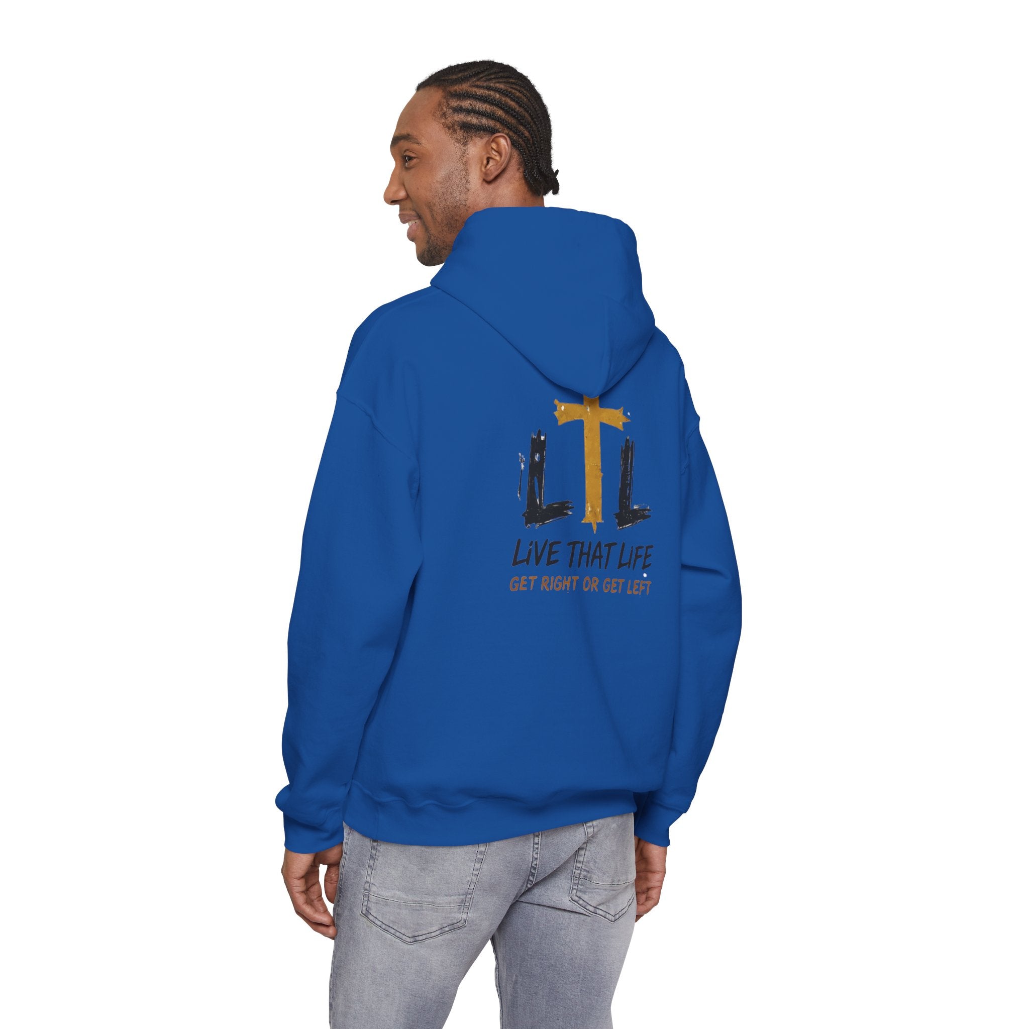 Live That Life Hoodie – Christian Cross LTL Inspirational Sweatshirt