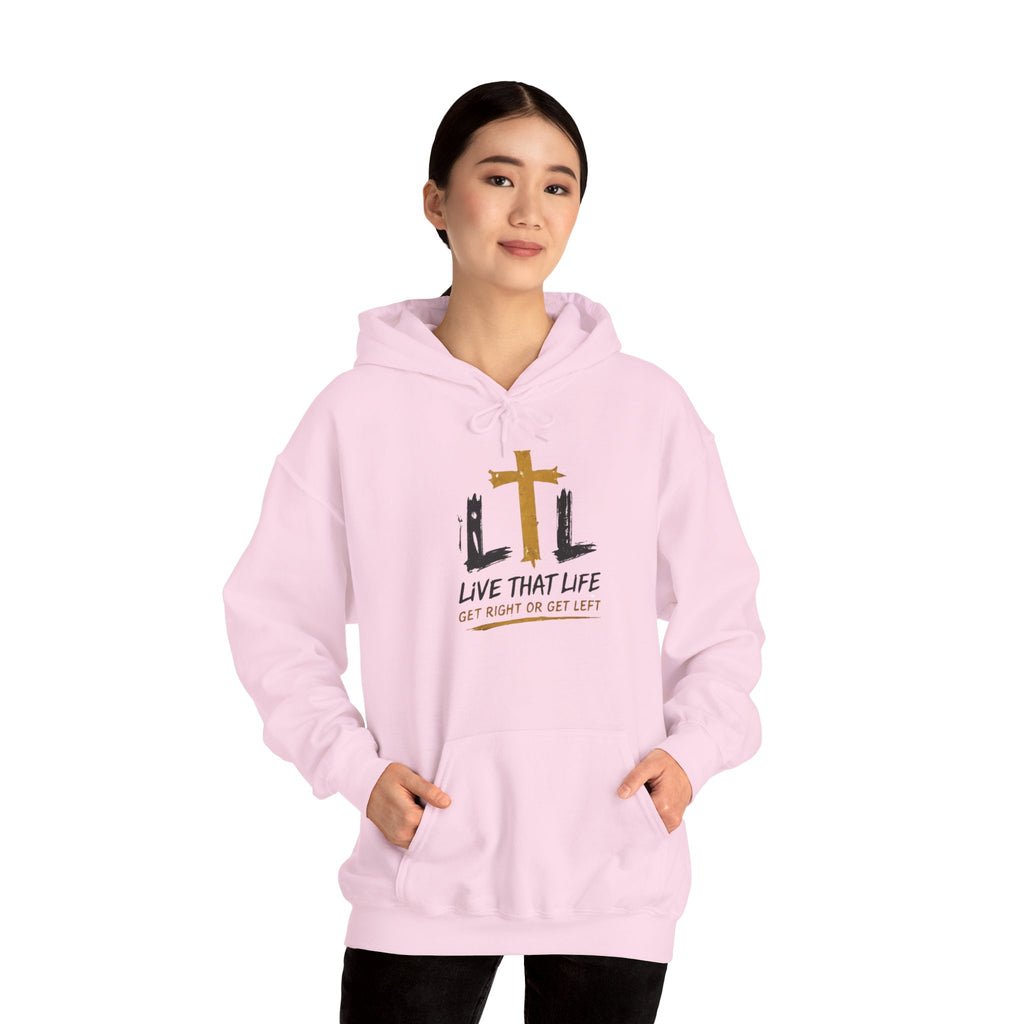 Live That Life Hoodie – Christian Cross LTL Inspirational Sweatshirt