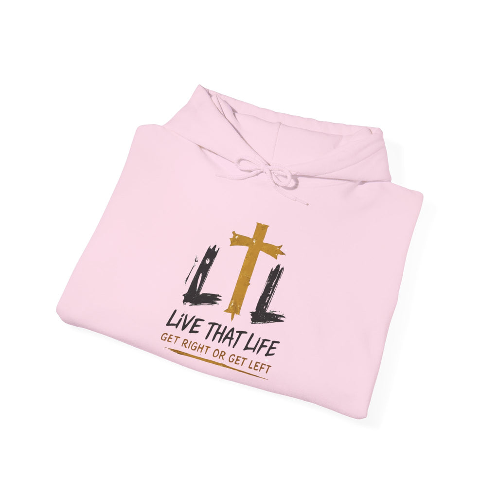 Live That Life Hoodie – Christian Cross LTL Inspirational Sweatshirt