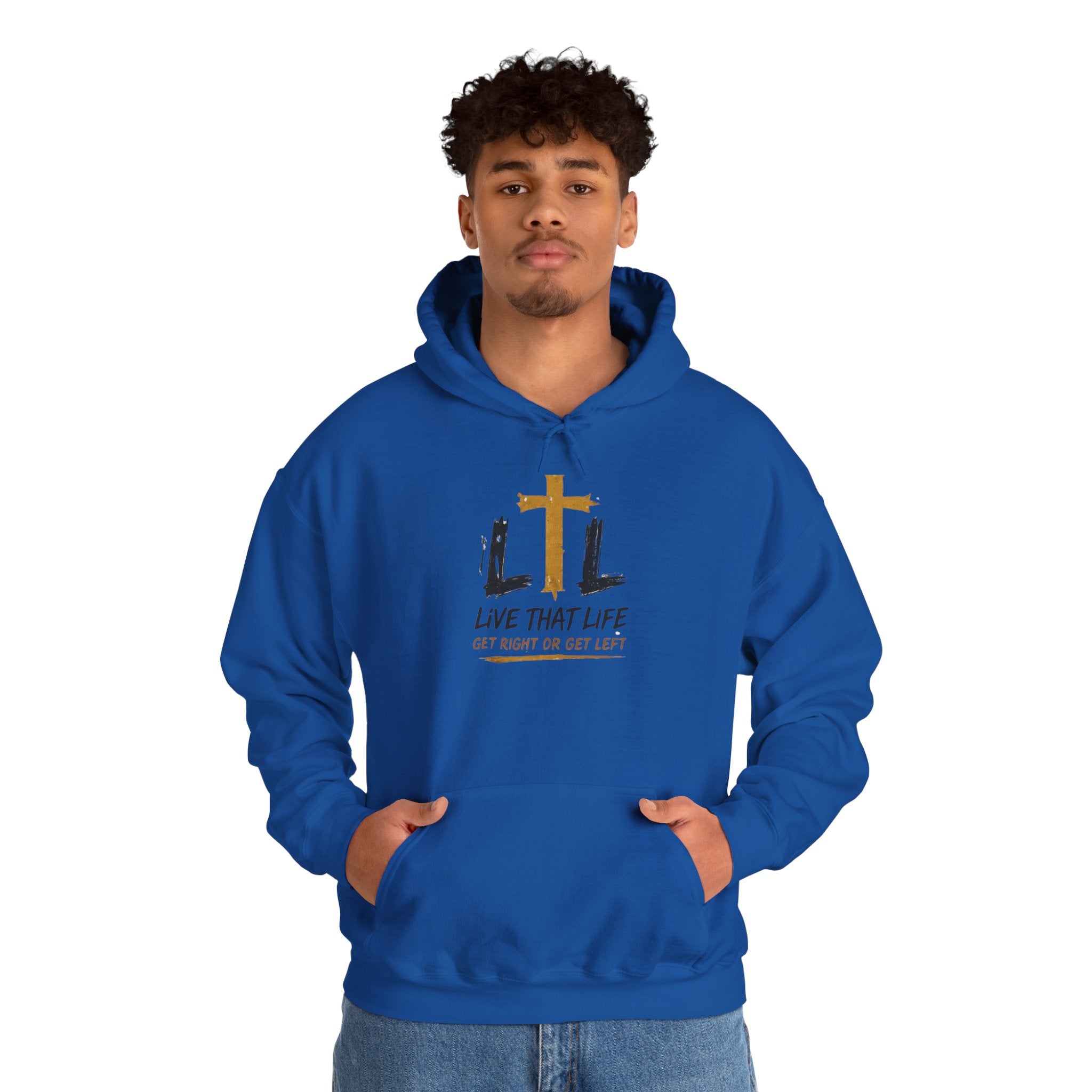 Live That Life Hoodie – Christian Cross LTL Inspirational Sweatshirt