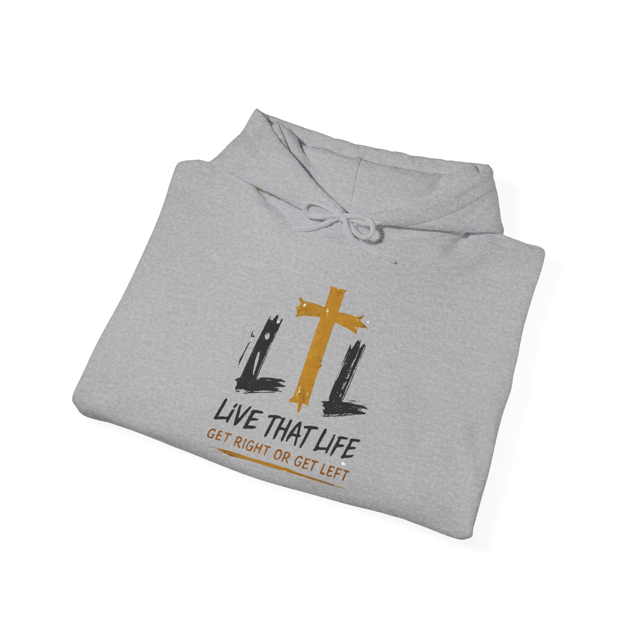 Live That Life Hoodie – Christian Cross LTL Inspirational Sweatshirt