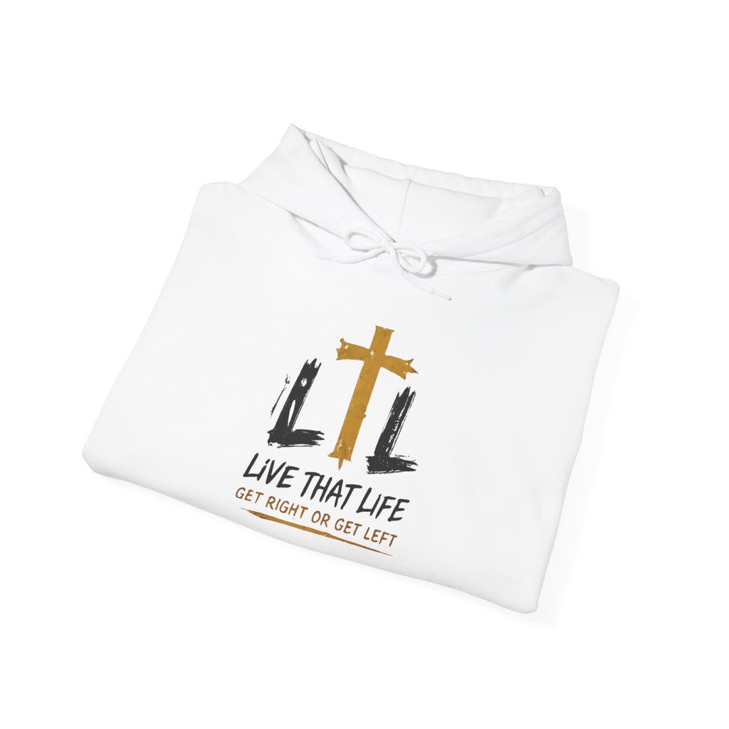 Live That Life Hoodie – Christian Cross LTL Inspirational Sweatshirt