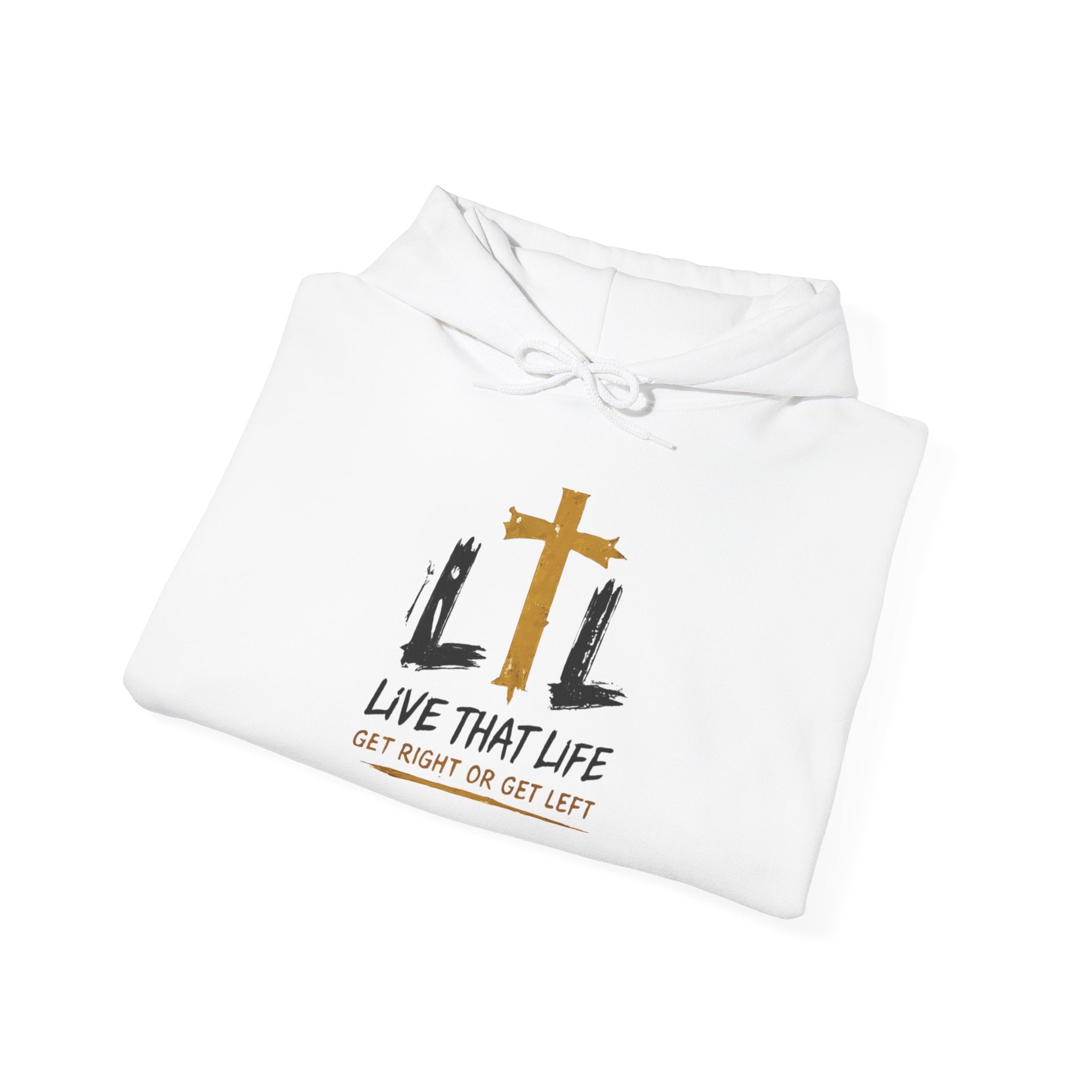 Live That Life Hoodie – Christian Cross LTL Inspirational Sweatshirt
