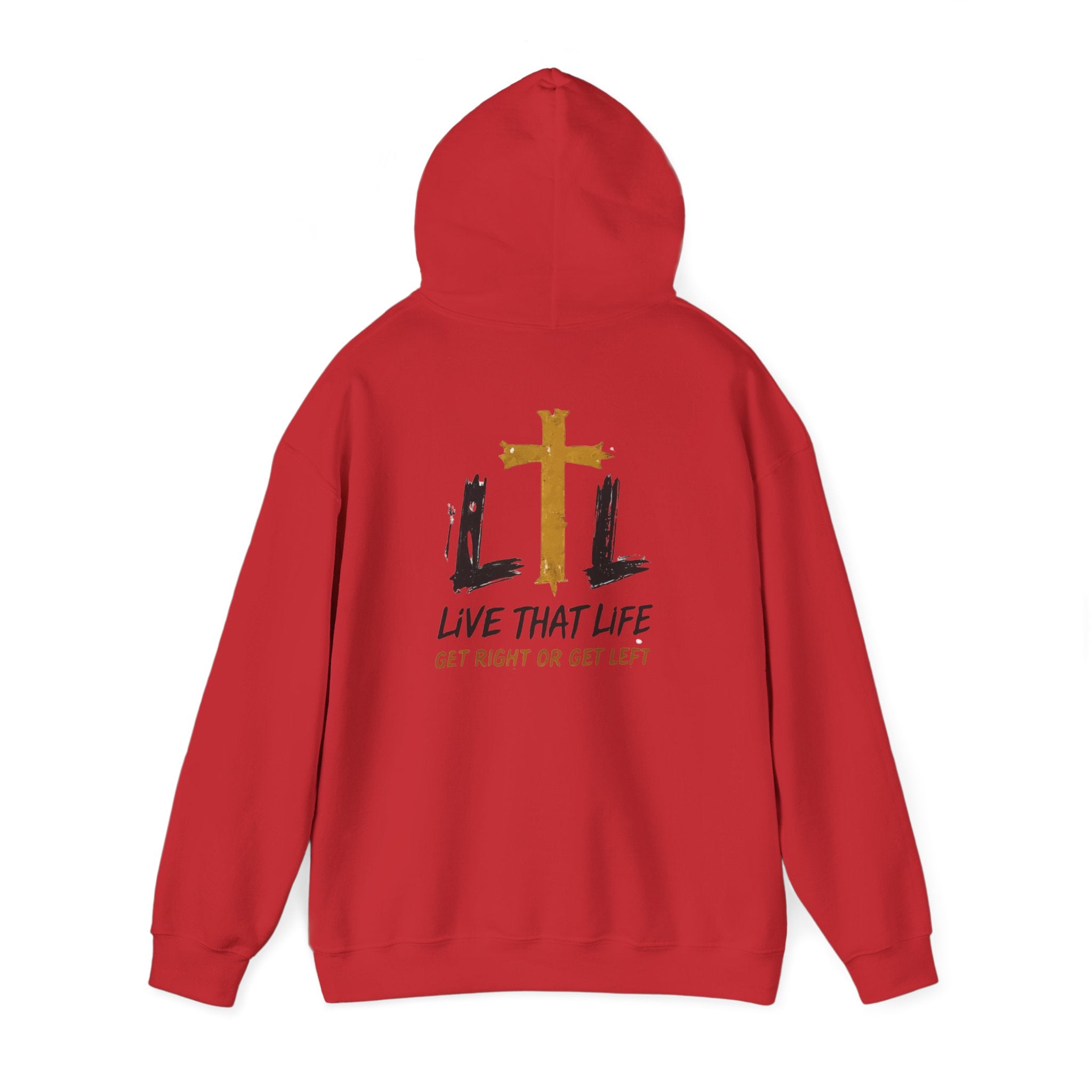 Live That Life Hoodie – Christian Cross LTL Inspirational Sweatshirt