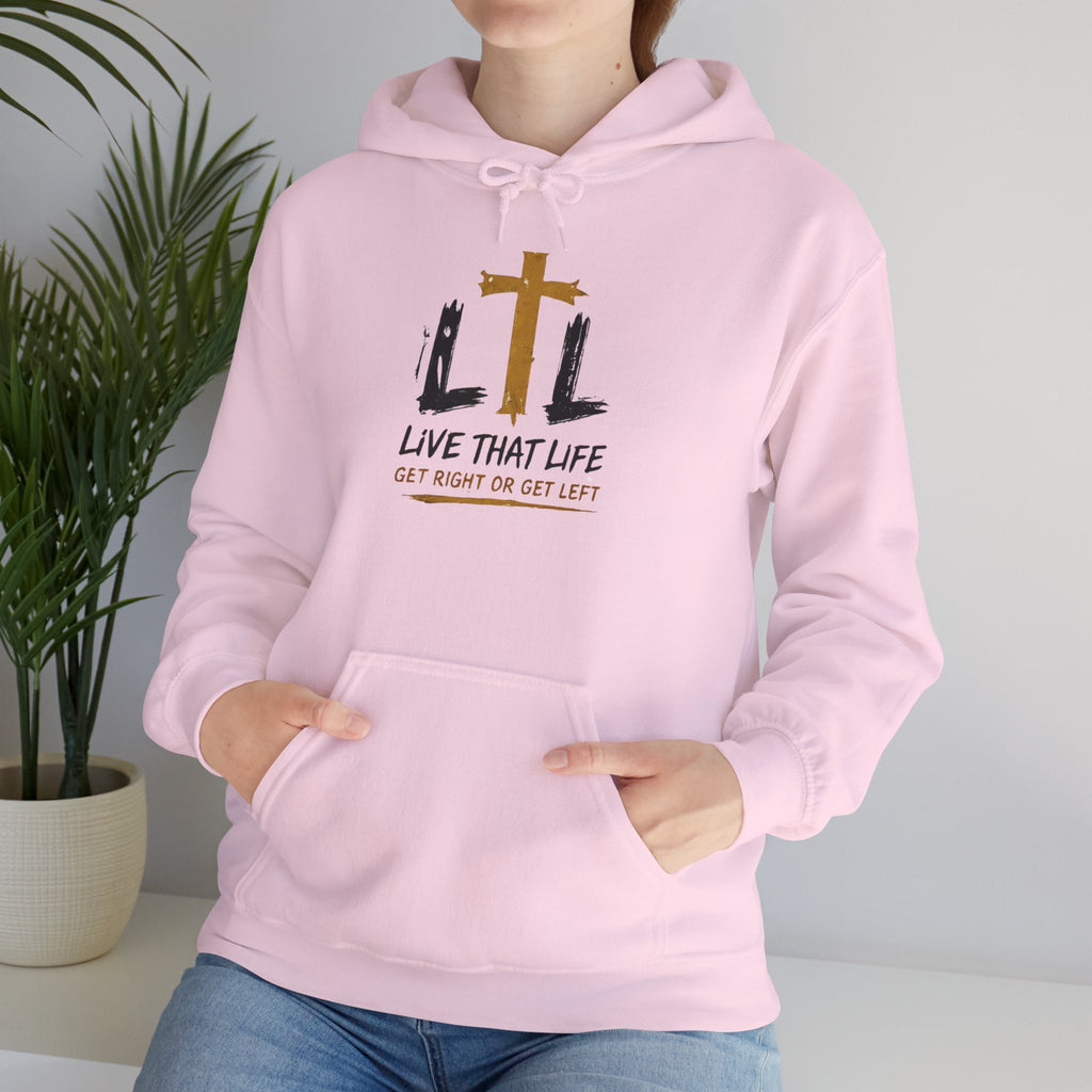 Live That Life Hoodie – Christian Cross LTL Inspirational Sweatshirt