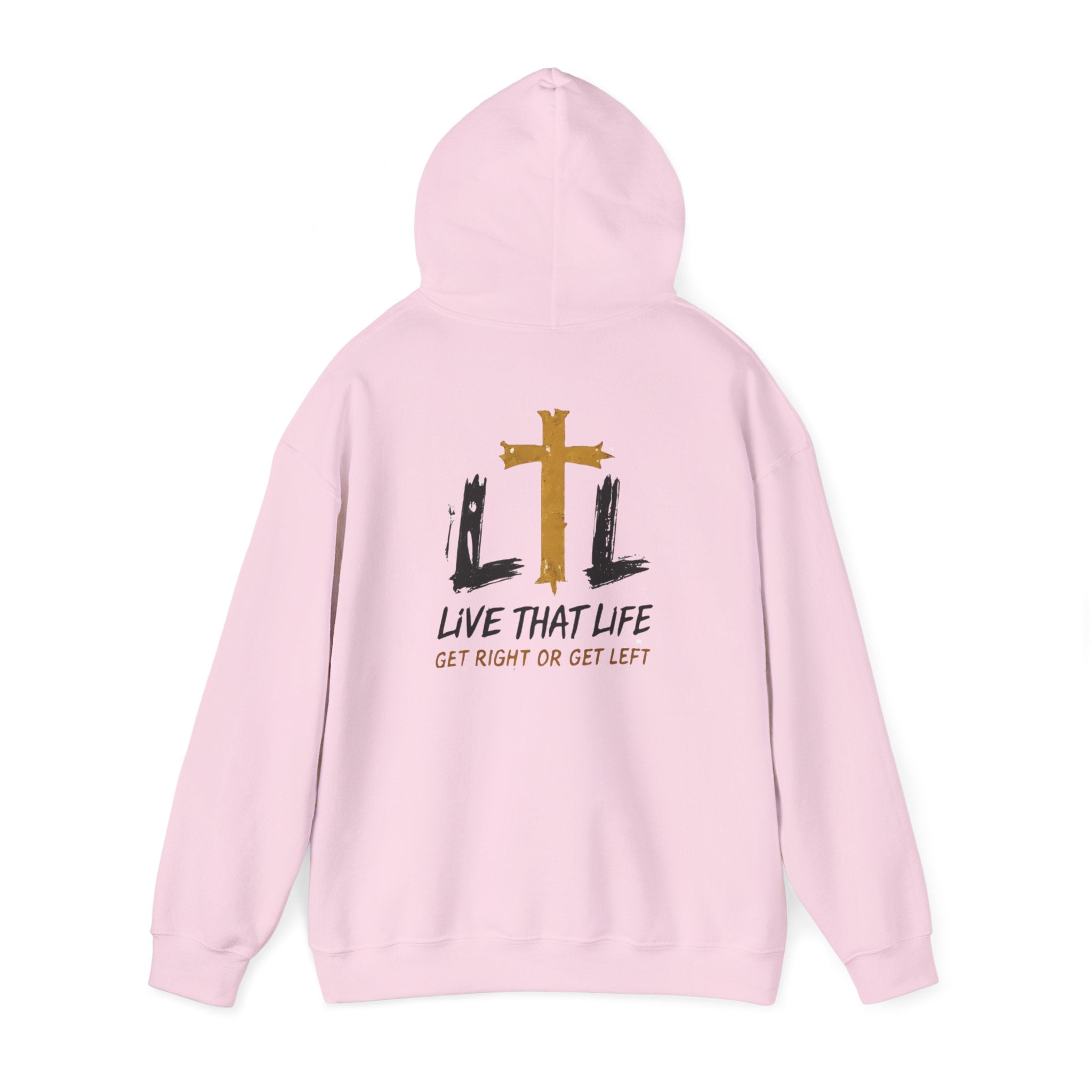 Live That Life Hoodie – Christian Cross LTL Inspirational Sweatshirt