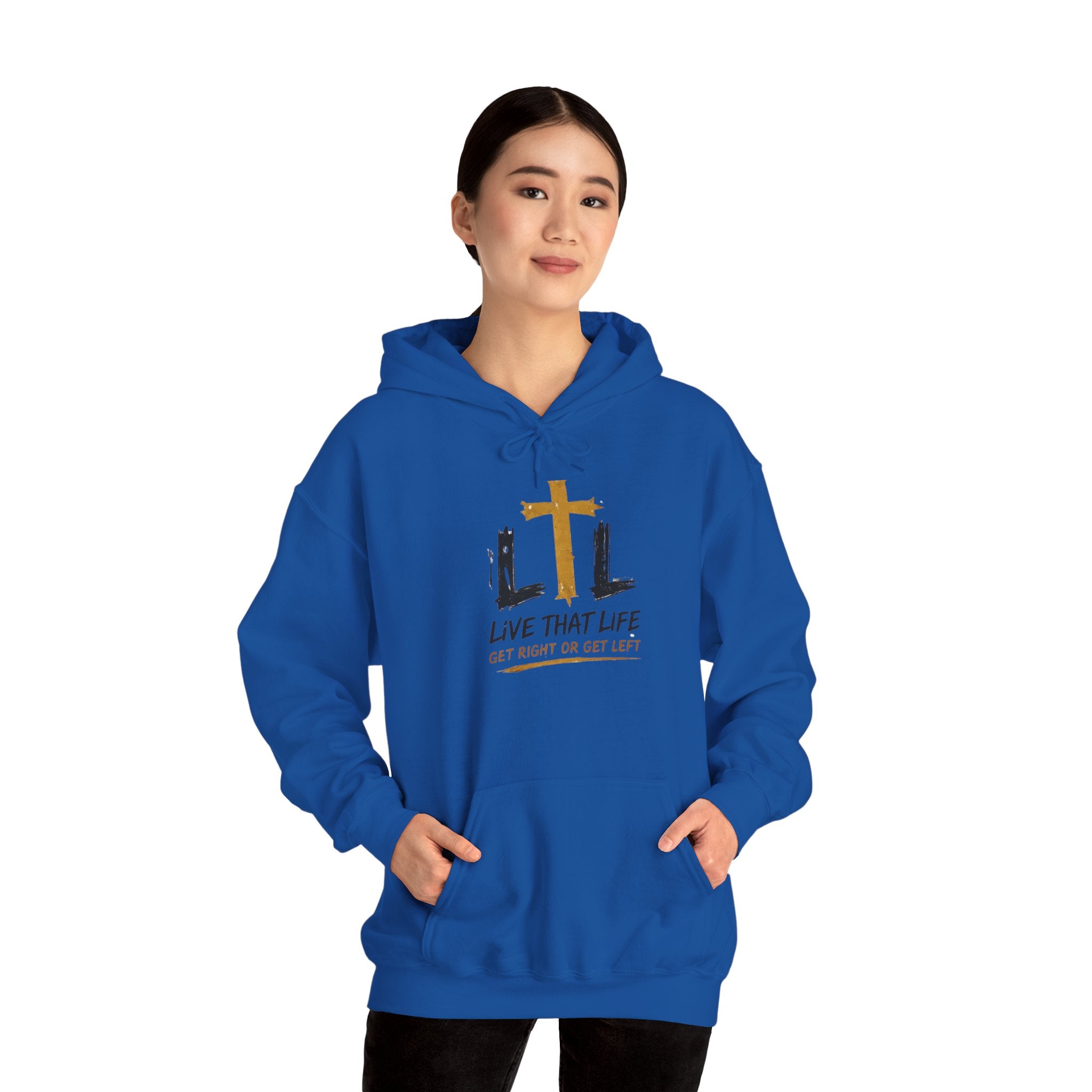 Live That Life Hoodie – Christian Cross LTL Inspirational Sweatshirt