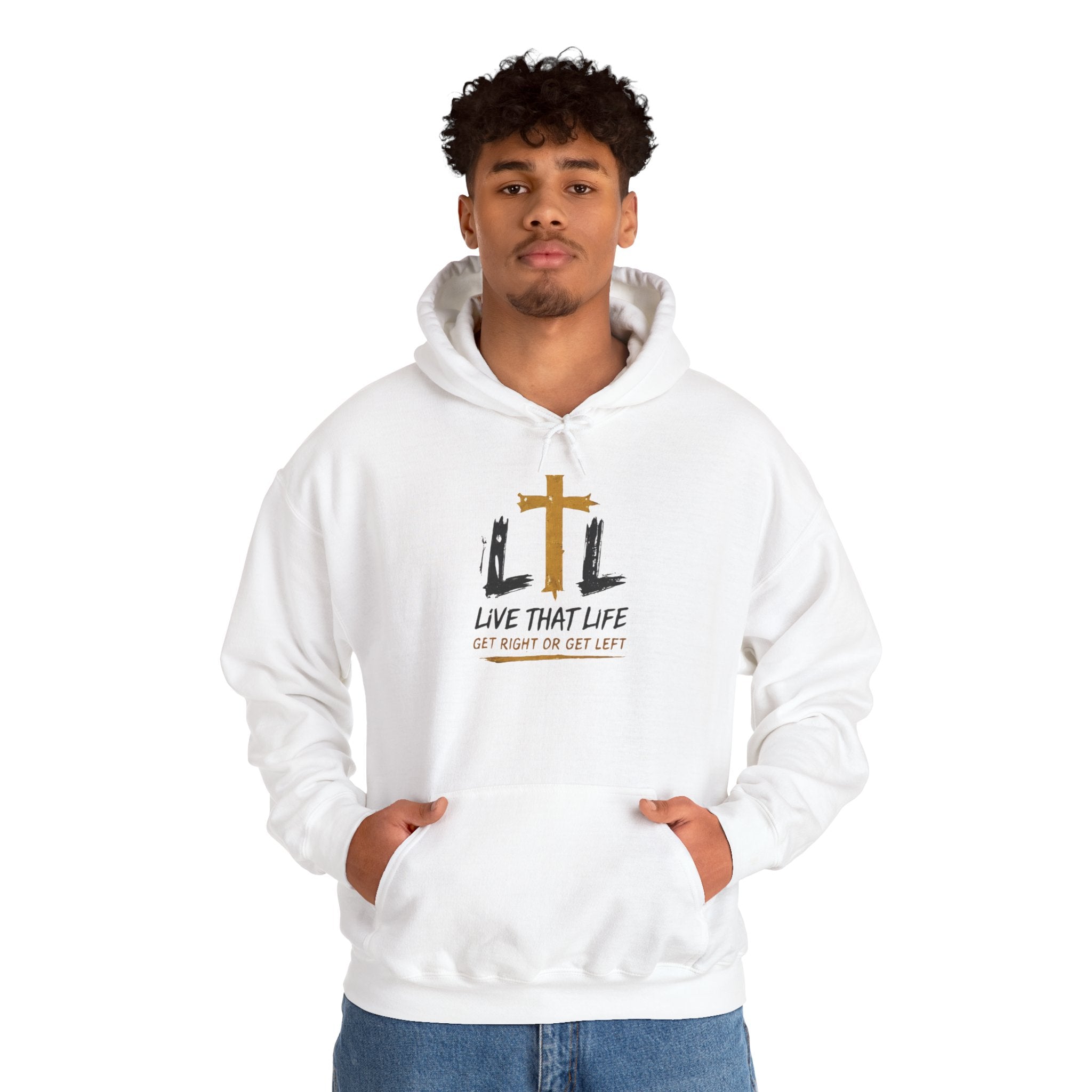 Live That Life Hoodie – Christian Cross LTL Inspirational Sweatshirt