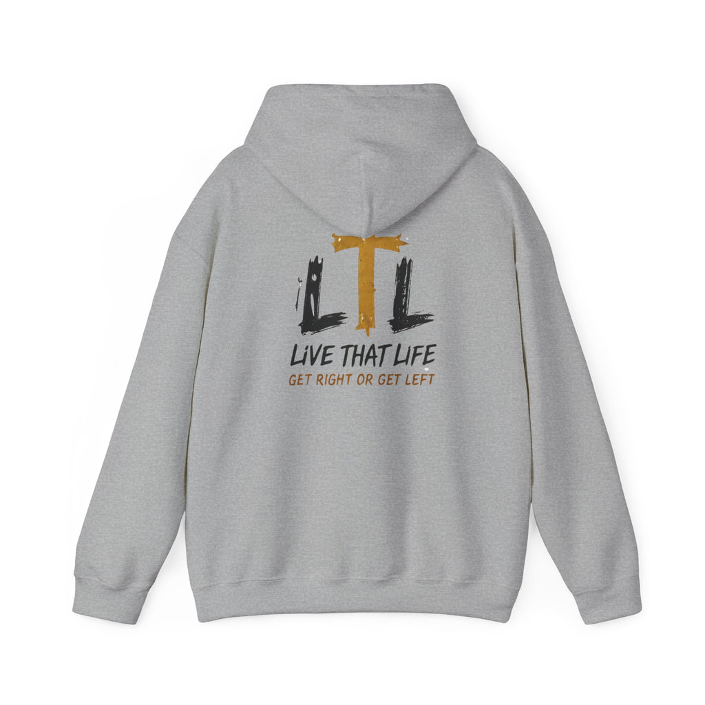 Live That Life Hoodie – Christian Cross LTL Inspirational Sweatshirt