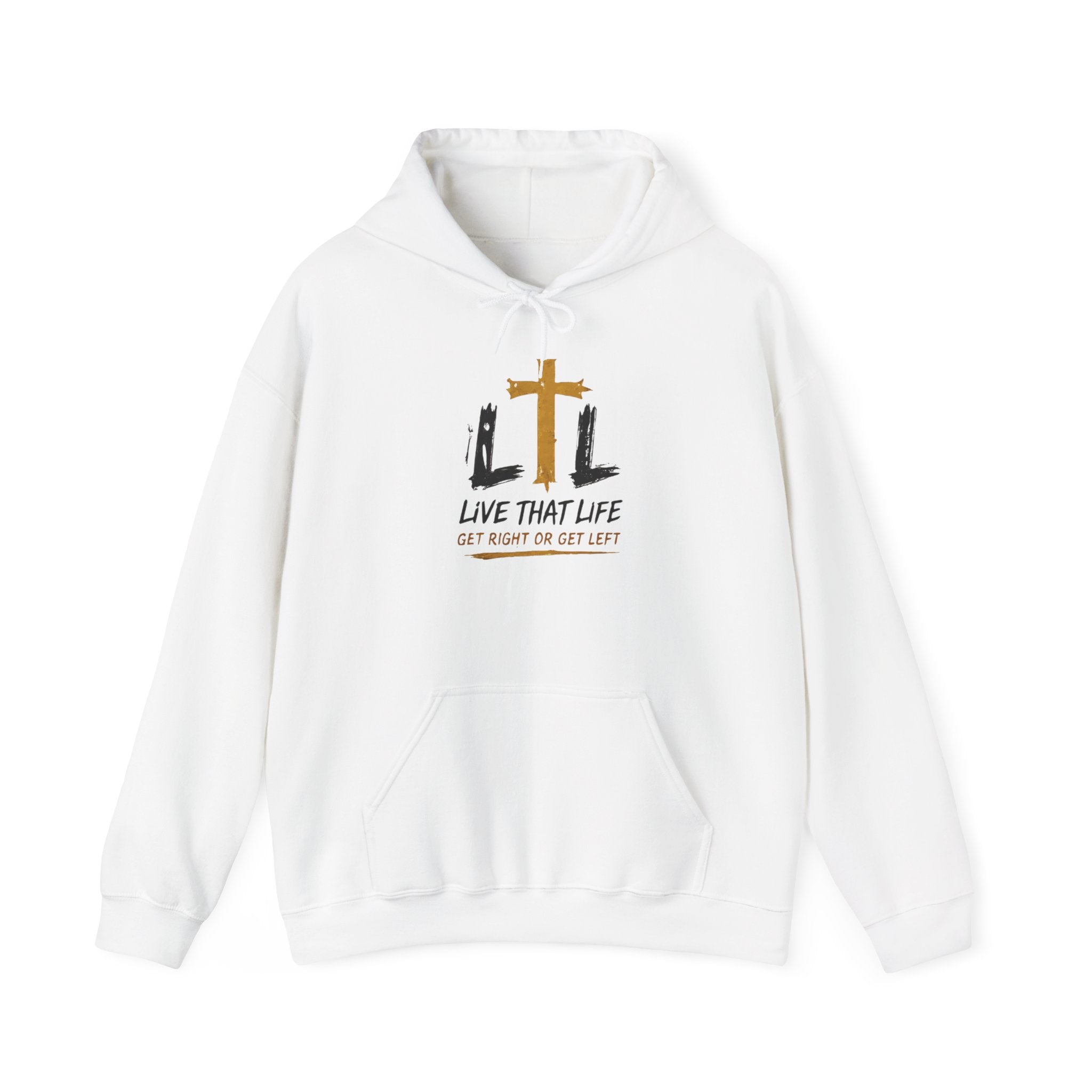 Live That Life Hoodie – Christian Cross LTL Inspirational Sweatshirt