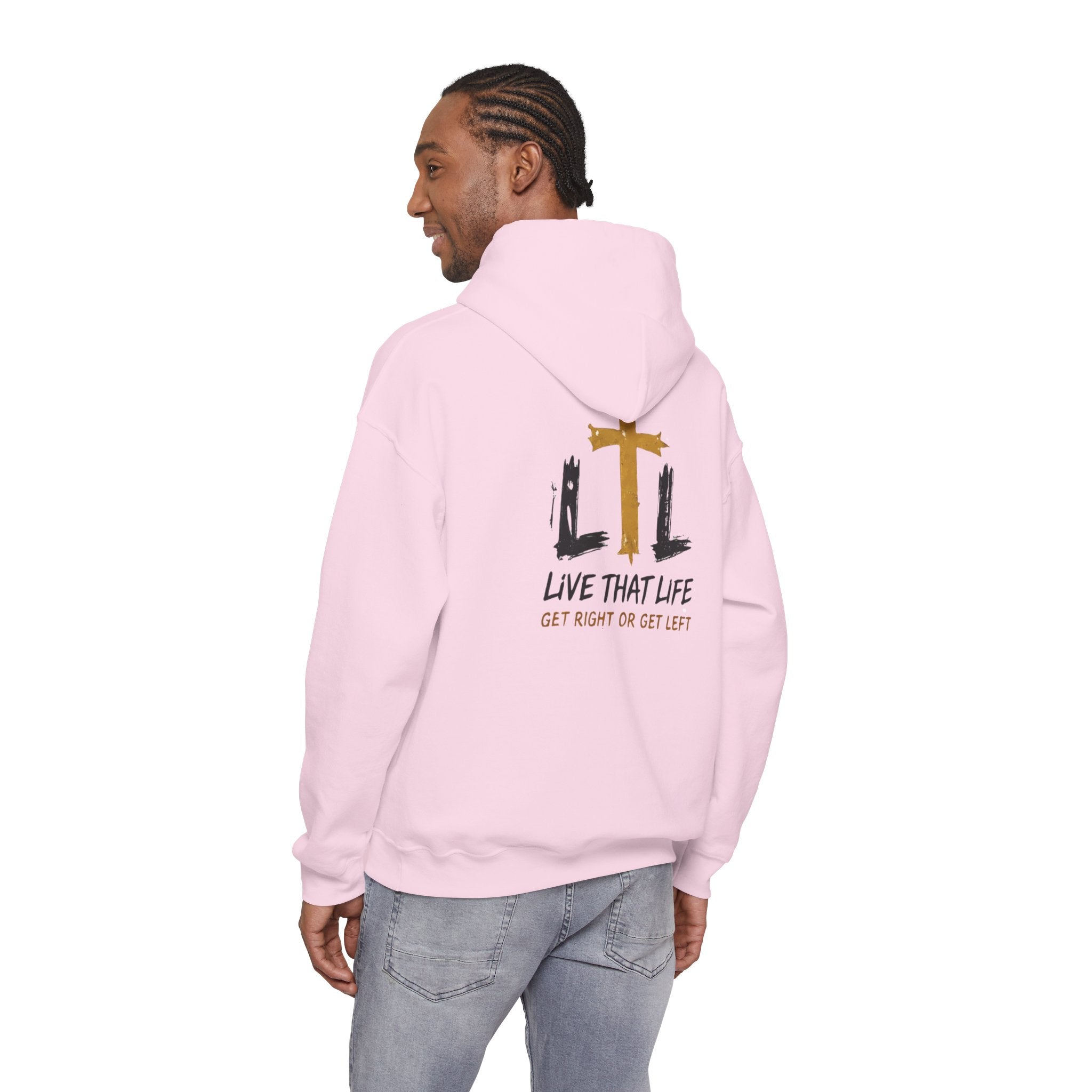 Live That Life Hoodie – Christian Cross LTL Inspirational Sweatshirt
